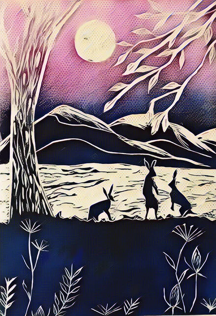 Moonlight Hares