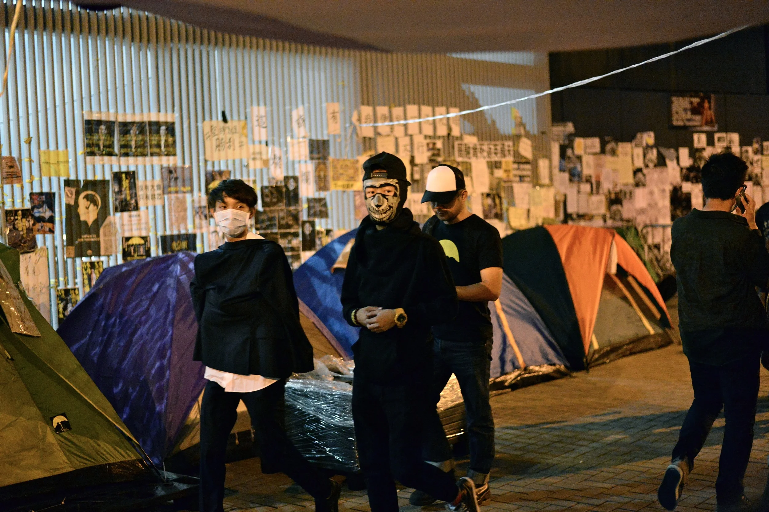 On the night of November 18th, a large group of masked young people descended without warning on the LegCo area. It was eventually revealed that they had organized through HK Golden with the intent of disrupting the following day's council meeting. At issue was "Internet Article 23", which is feared could be used to curtail online creative freedom. As it turned out, Internet Article 23 wasn't actually on the schedule for the next day's council.