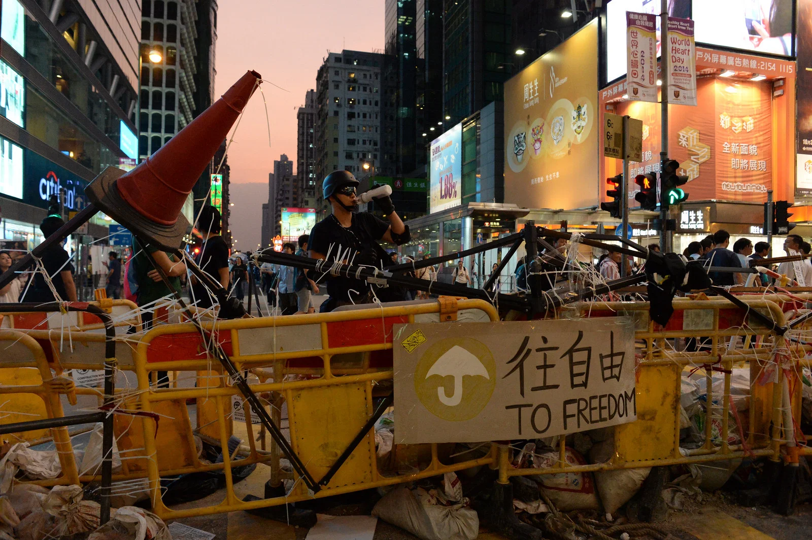 Mong Kok also produced its share of memorable characters, including Captain America and his sidekick, seen here.