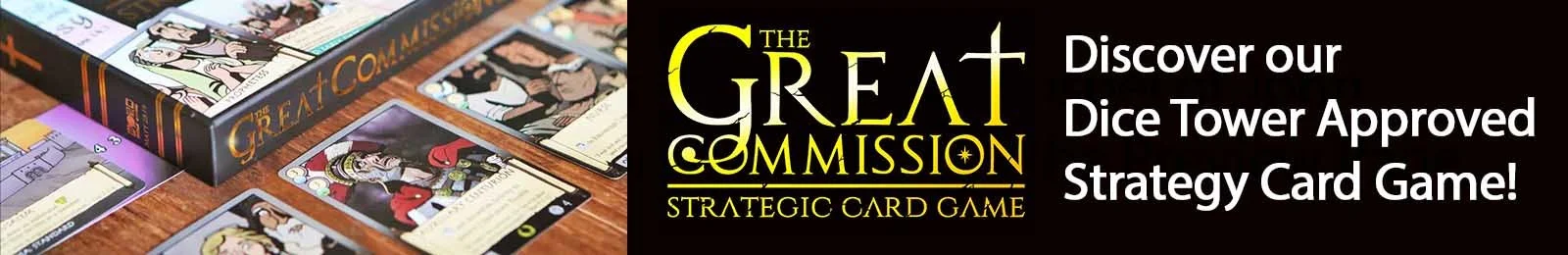 Discover the Dice Tower-approved Great Commission strategic card game.