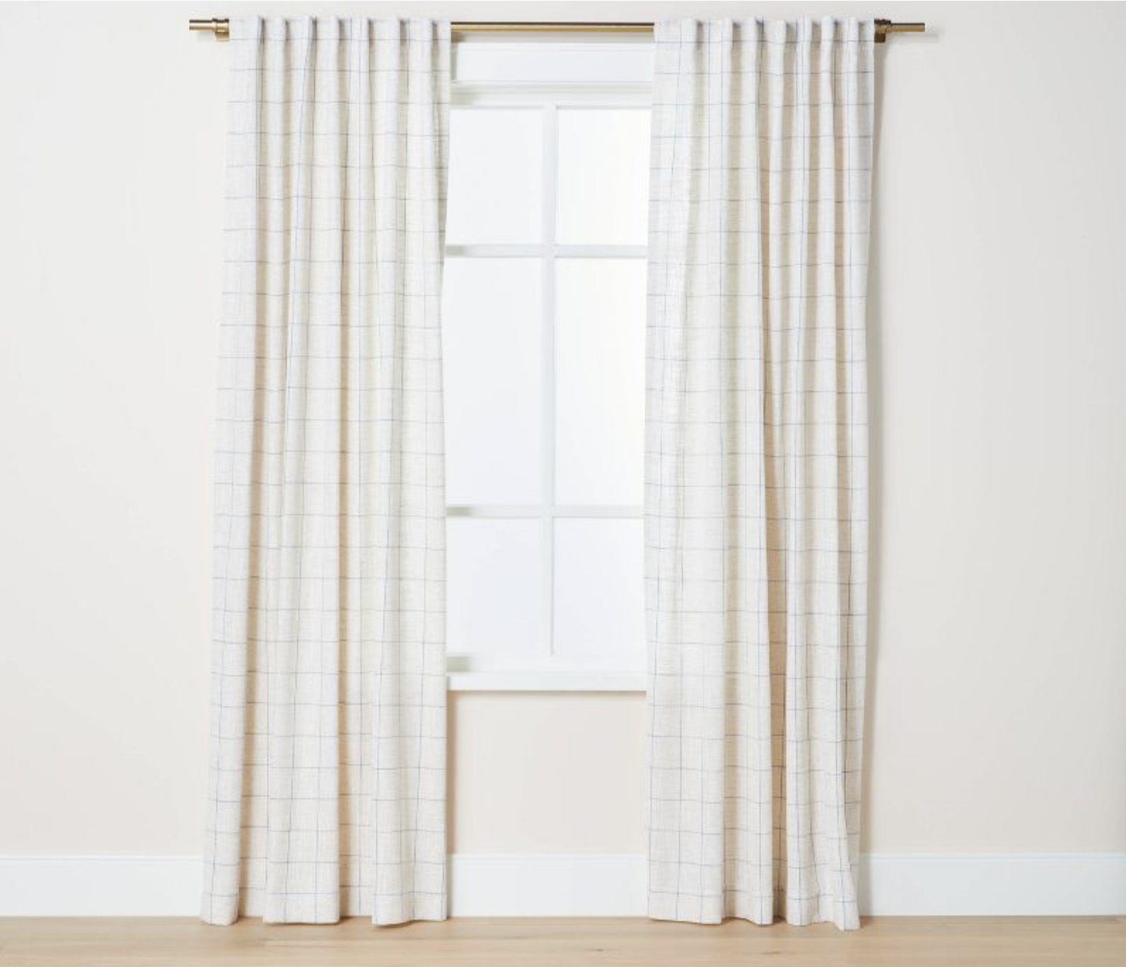 plaid curtains