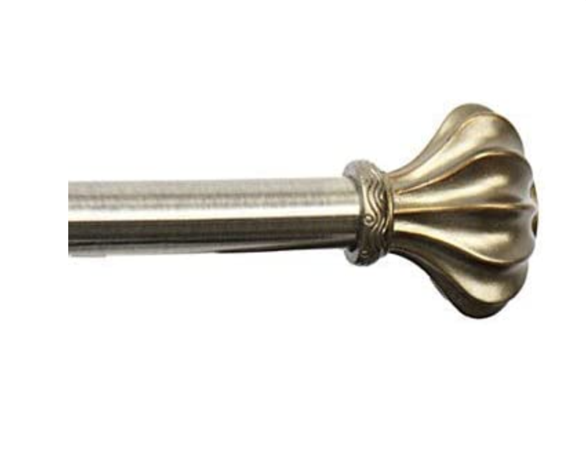 brass curtain rods