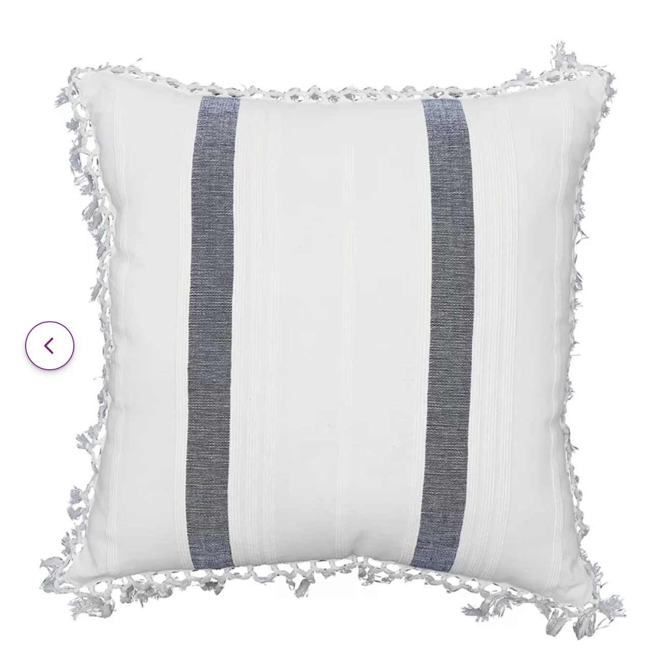 navy stripe pillow