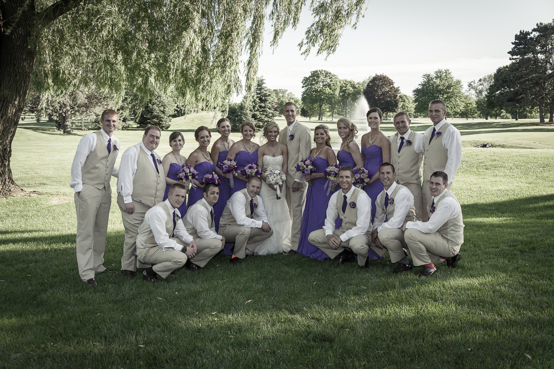 Stephanie and John were married in June. The wedding was outdoors at Arrowhead Gold Club in Wheaton. They had a great day for an outdoor wedding and it was fun being a part of their day.