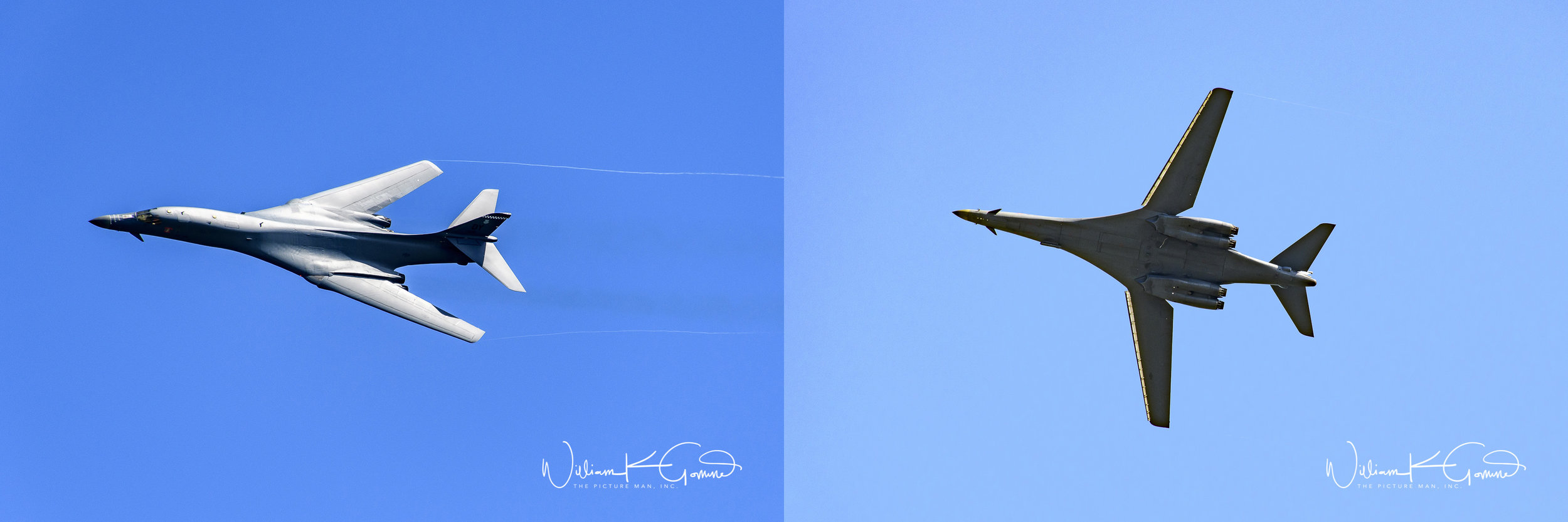  B1-B make a high speed pass swept wings B1-B with wings extended