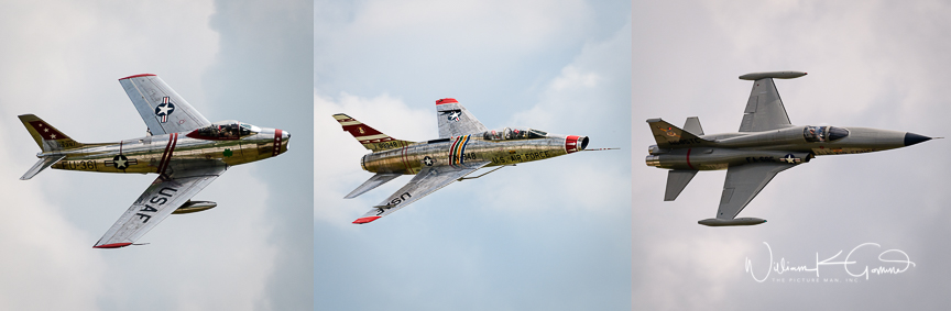 At the end of WW II, the jet engine was just being introduced. At the show were some early jets that ushered in the jet age. Some of these planes were used in the Korean and Vietnam wars.