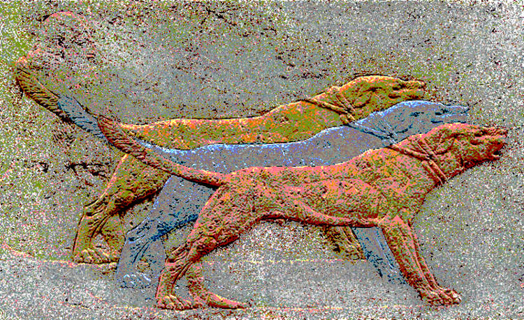 Assyrian hunting dogs, 1