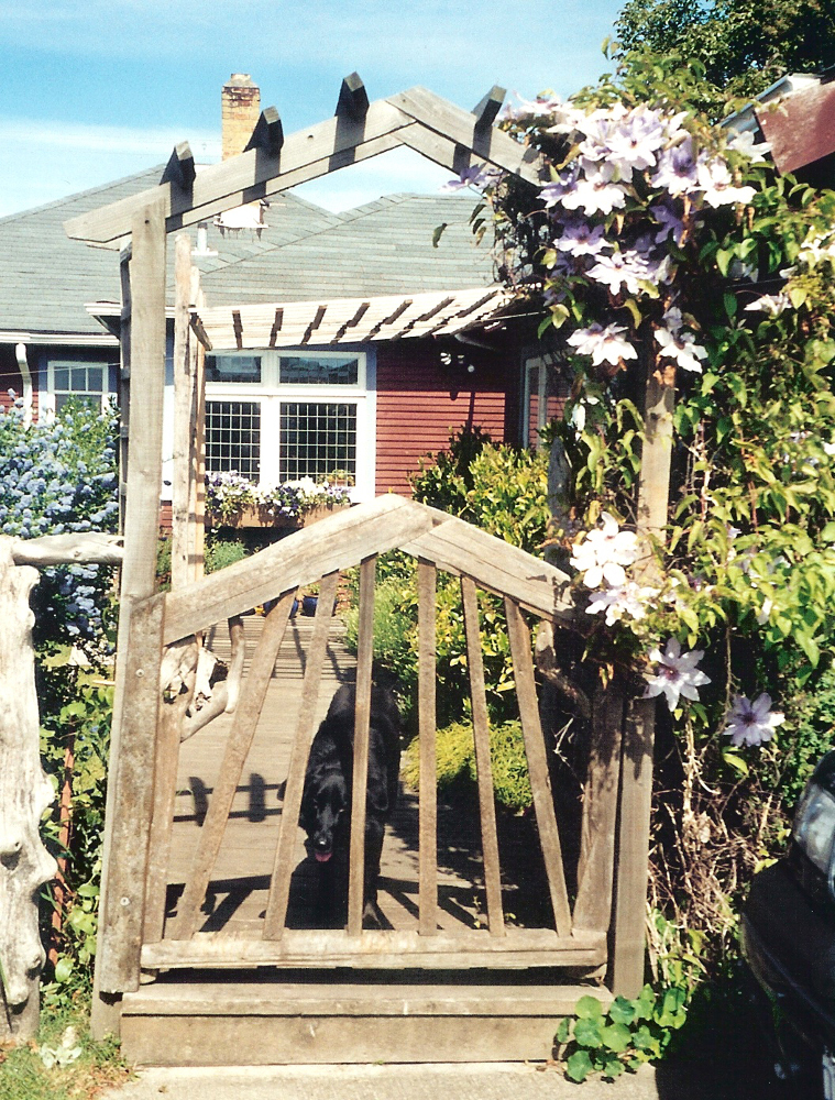 Driftwood constructions, rear gate