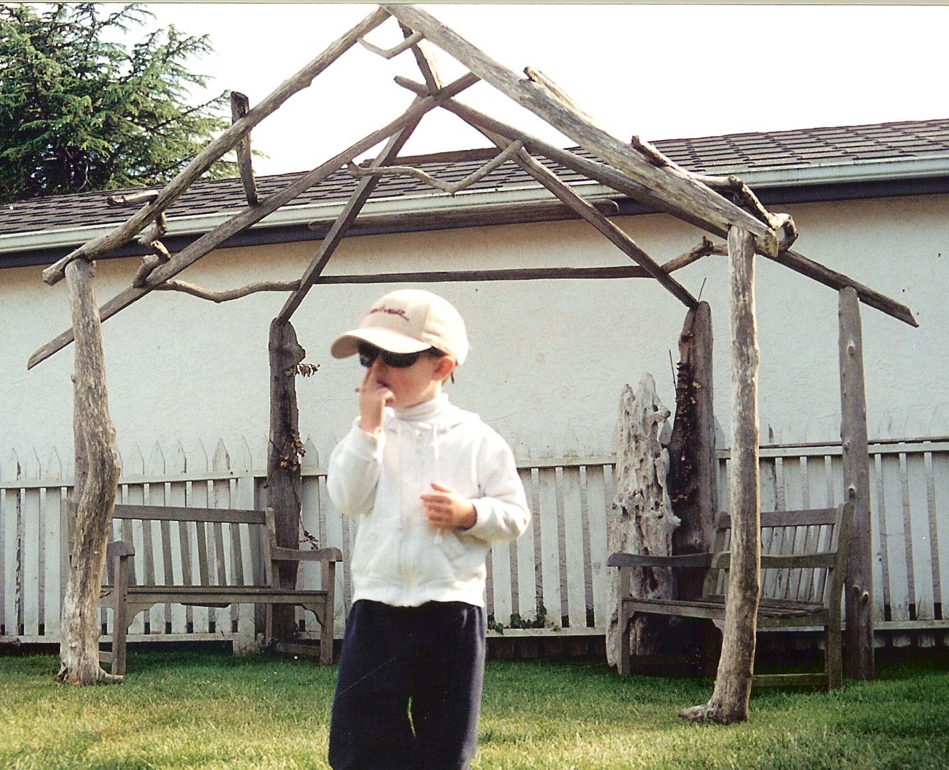 Driftwood constructions, sukkah/gazebo