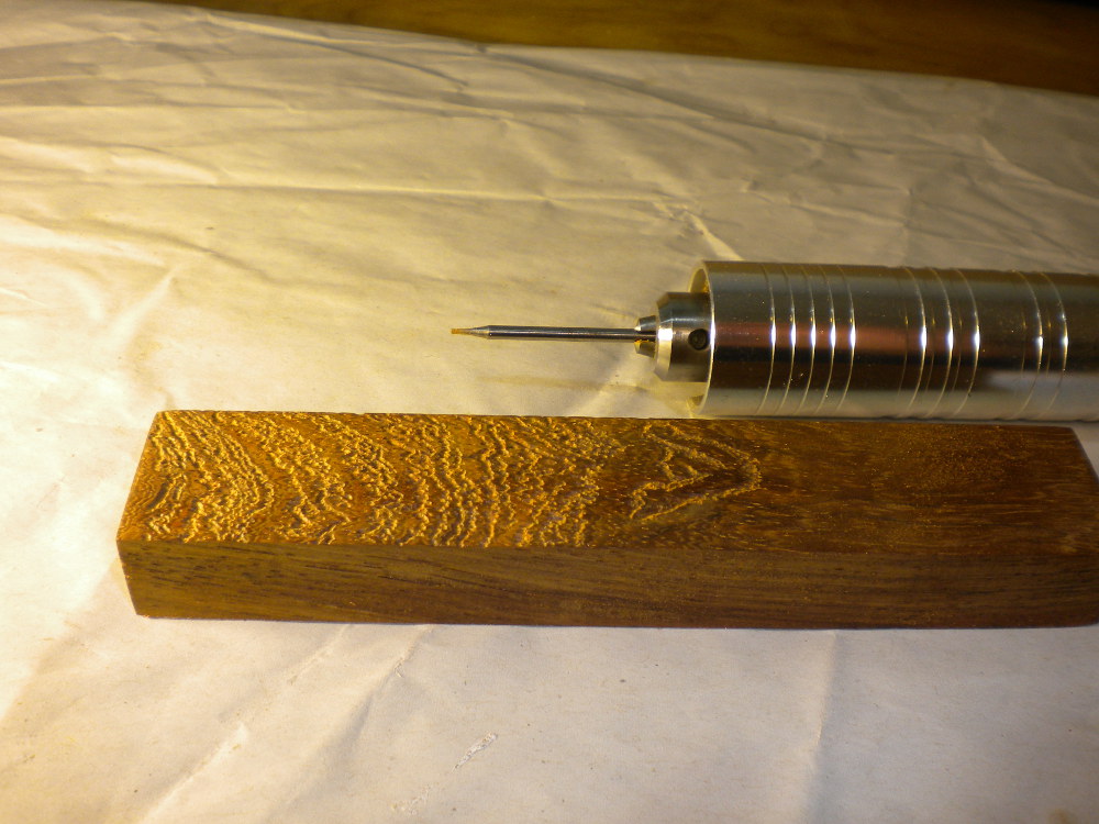 Tree of Life mezuzah: finding the design in the wood's grain