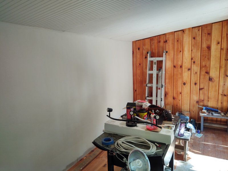 Drywall and ceiling painted