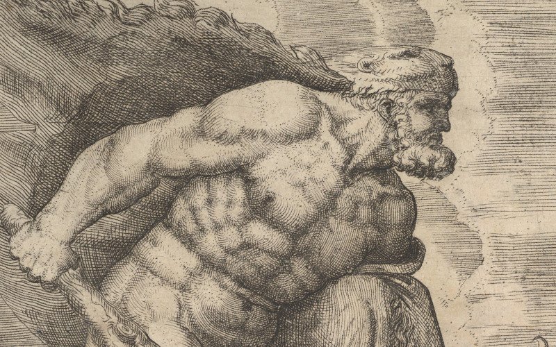 Hercules fighting Hydra; from Metropolitan Mus. PD collection