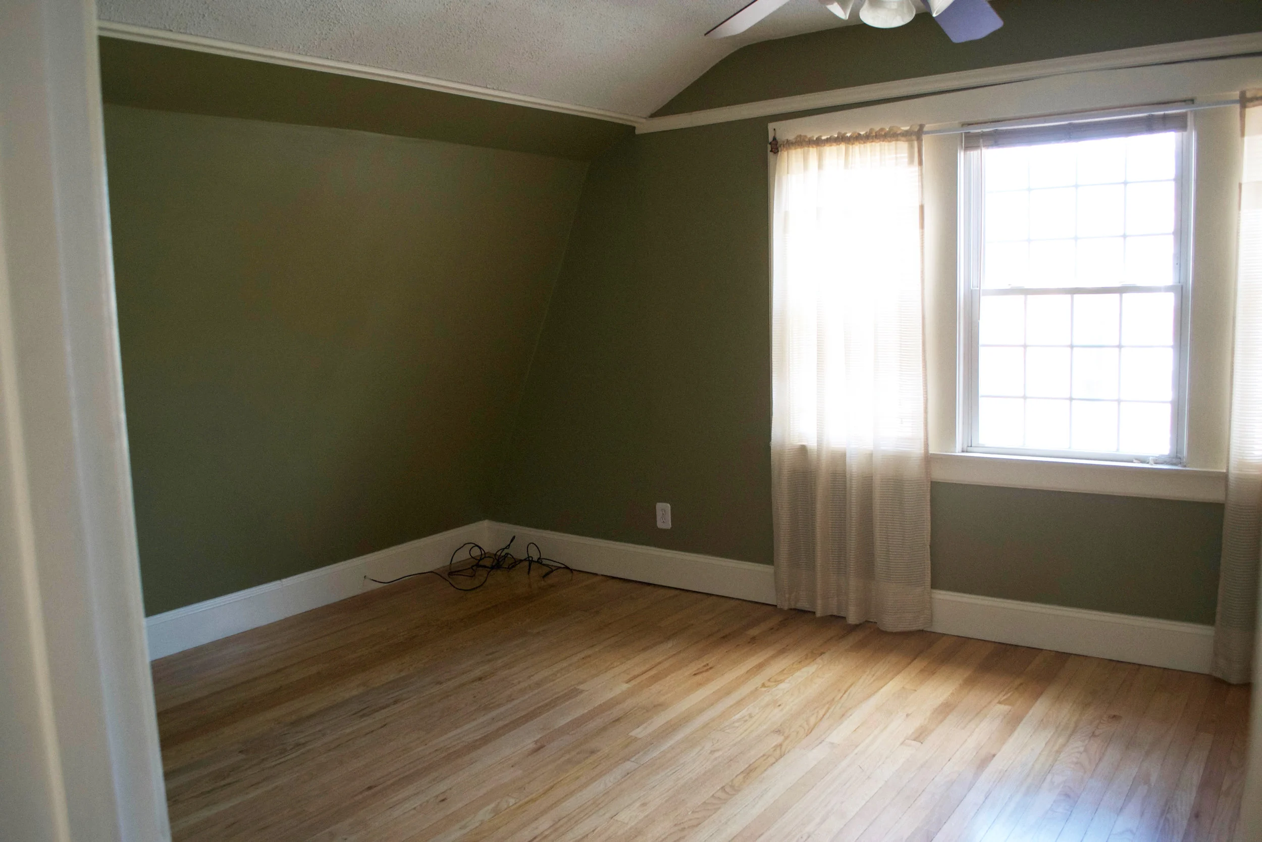 Our bedroom when we moved in