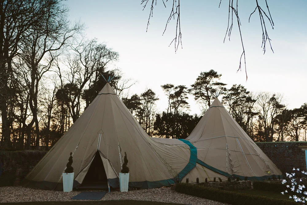 Marquee for large weddings at Woodhill Hall