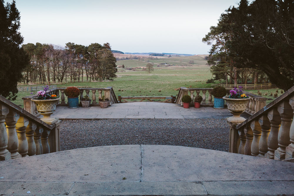 View of the Northumberland Countryside from Woodhill Hall