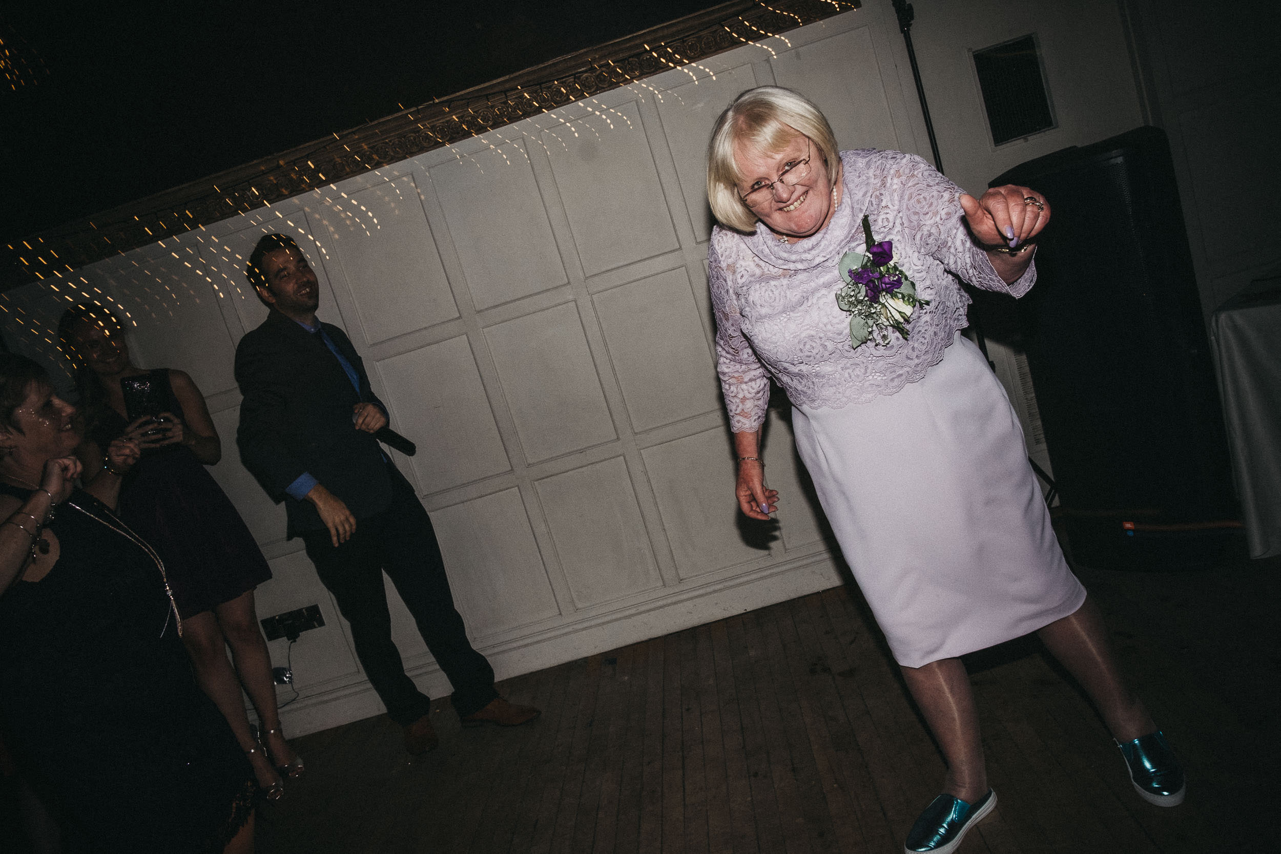 Brides mother dances at As You Like It