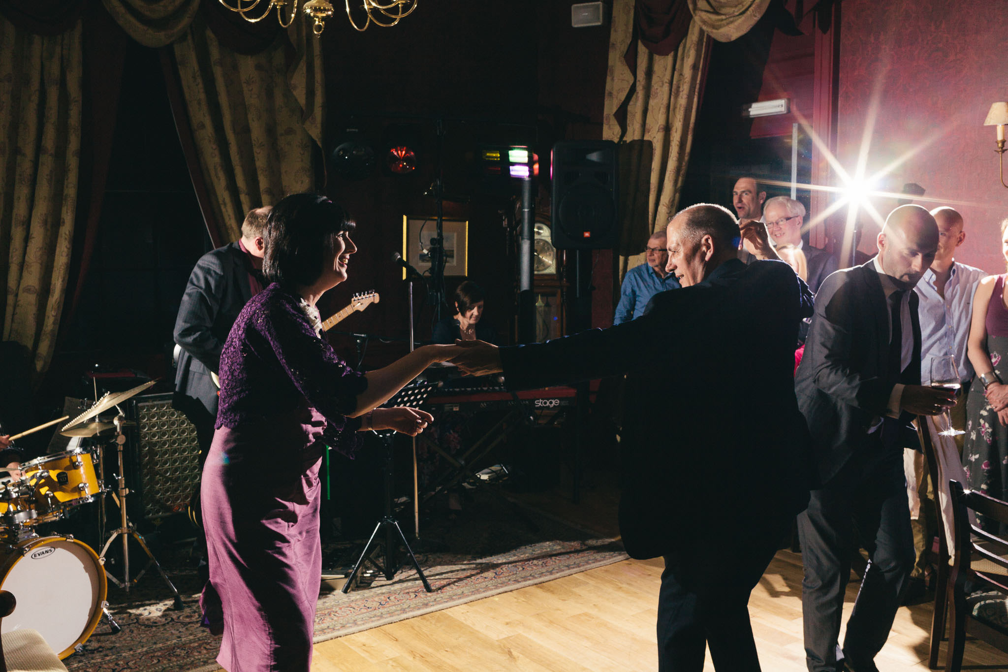 Bride and groom first dance