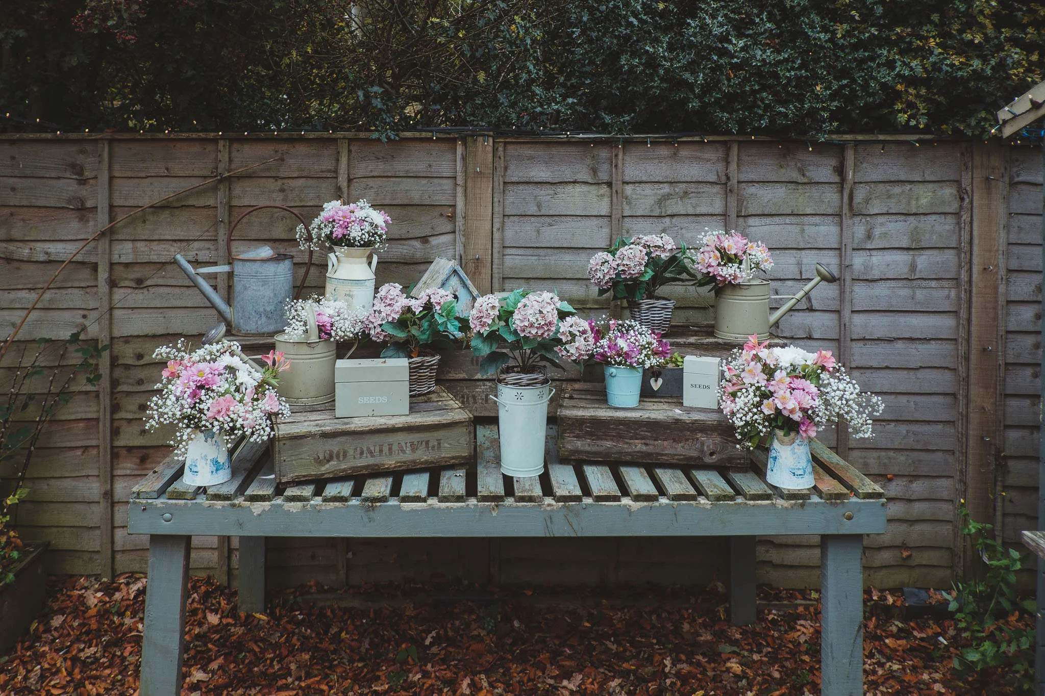 Shabby-chic and rustic touches on an autumn day in Northumberland at The Parlour