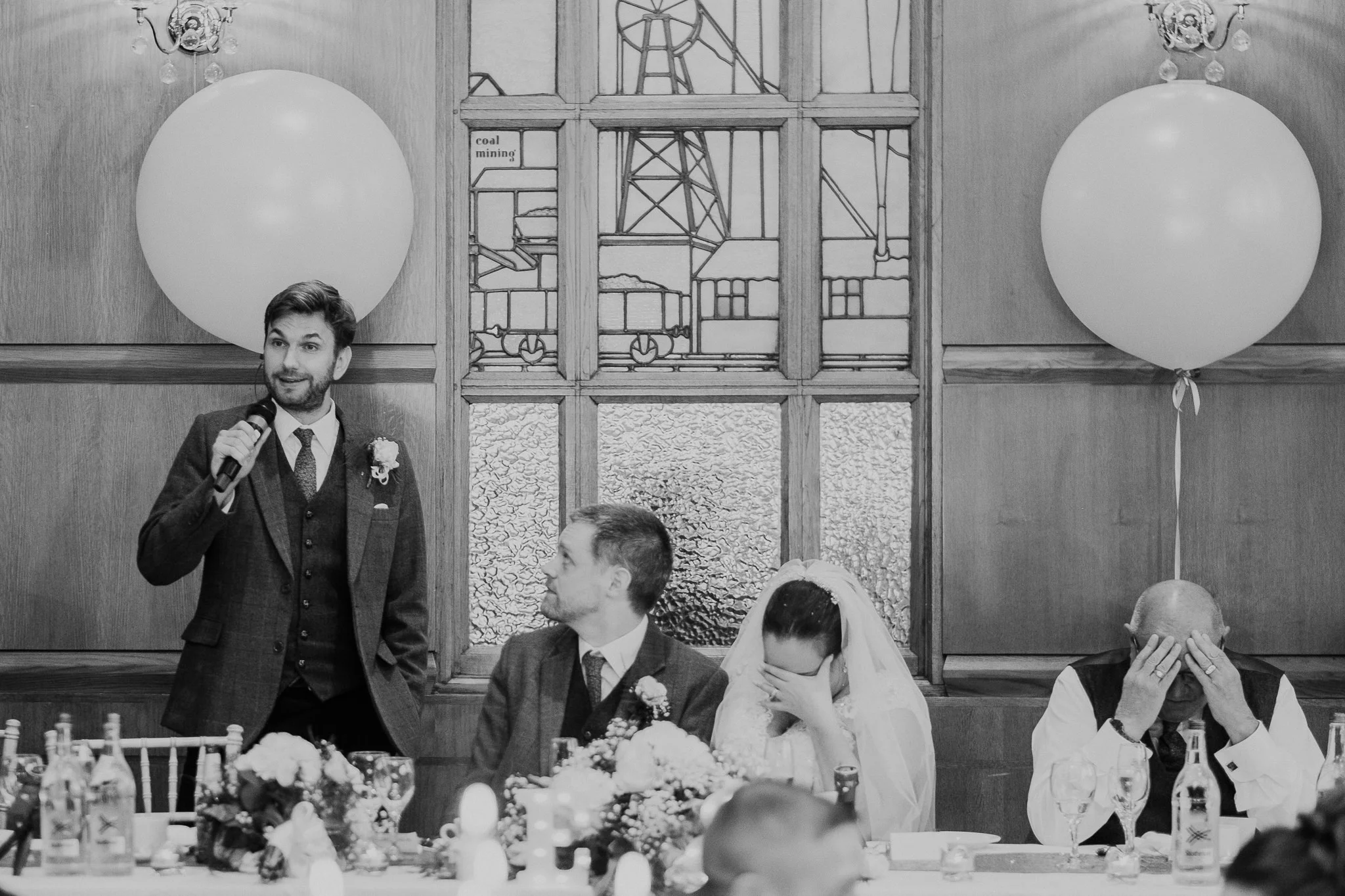 The best man’s speech is going down well…