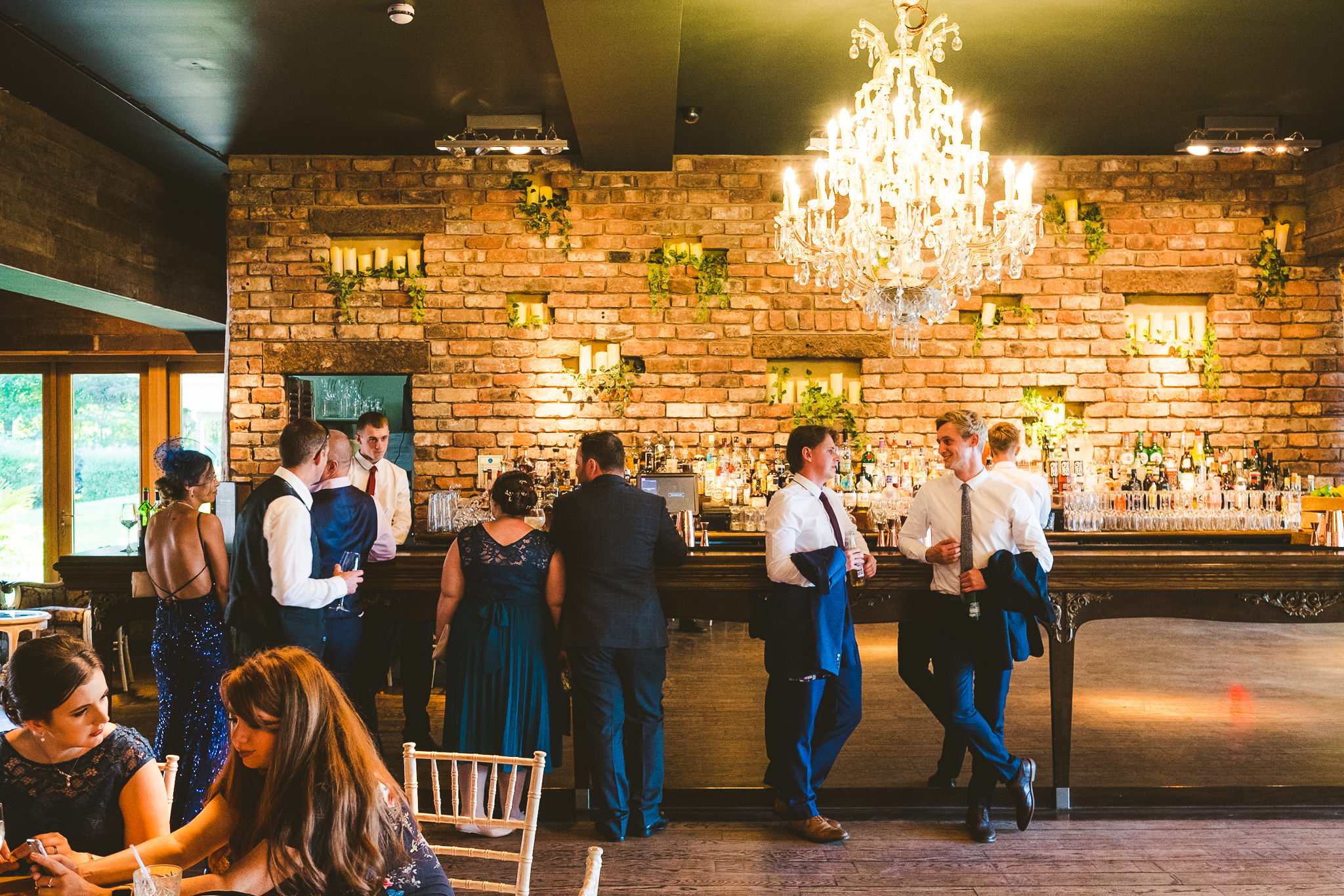 Guests at the Newton Hall bar