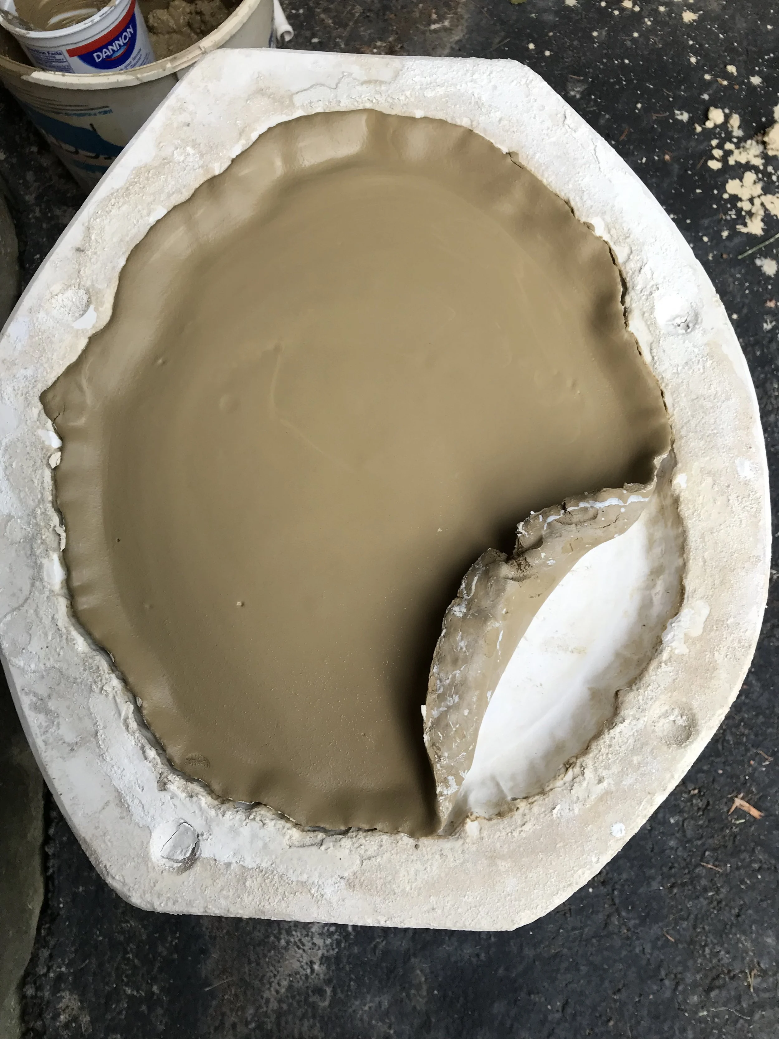 6. Important — Resting Period Once the clay reaches a workable stage, it needs a resting period to allow the water to bind the particles and help them realign. Form the clay into a smooth, round ball, wrap it tightly in a plastic bag or sheet, and