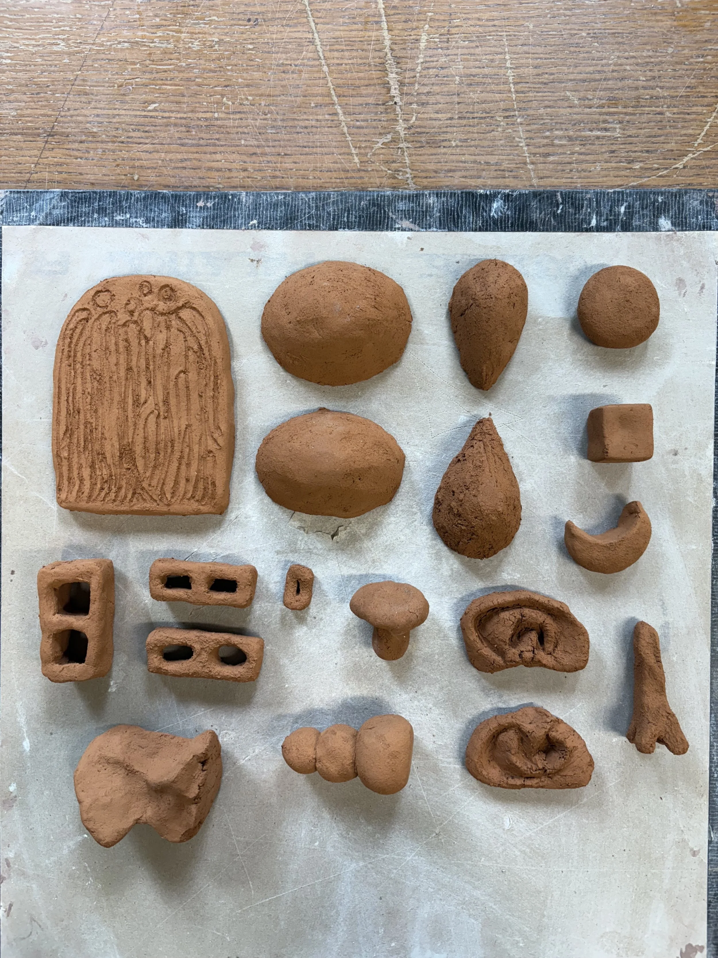 The second round of experimentation brought together a slightly different group, including composers, videographers, and writers. We had a wonderful time crafting clay pieces together—laughing, wrestling with the material, and sharing conversations