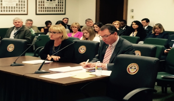 A witness representing students with Special Needs and Rep. Lundeen before the House Committee on Education. 