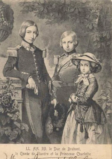 Carlota y sus hermanos, Leopoldo, Duque de Brabante y Felipe, Conde de Flandes