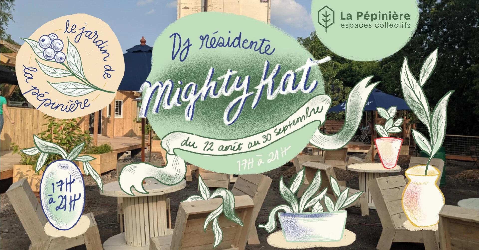 Jeudi musicale au Jardin de la Pep - DJ résidente MightyKat
