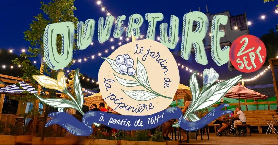 Rendez-vous ce soir &agrave; partir de 16h00 🌺 Nous vous attendons nombreux.ses pour cette soir&eacute;e qui marque officiellement le d&eacute;but d'une looooooongue histoire entre le Jardin de la Pep et vous ! 💛
