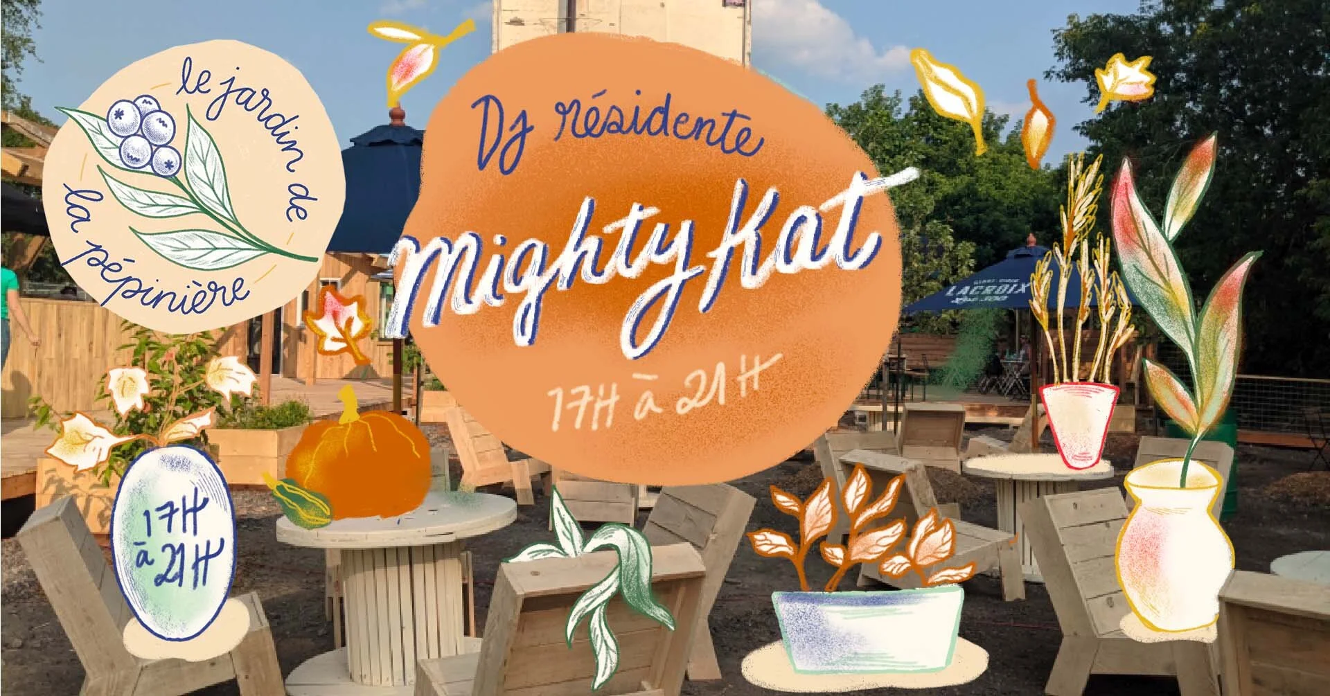 Jeudi musicale au Jardin de la Pep - DJ résidente MightyKat 