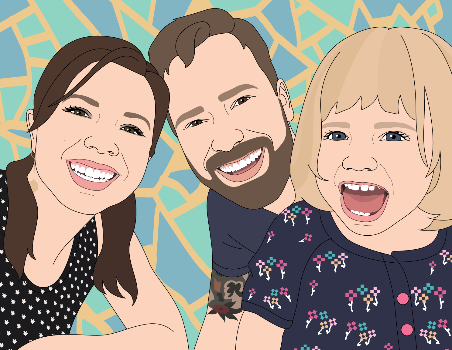 EmmieBean Custom Portrait family