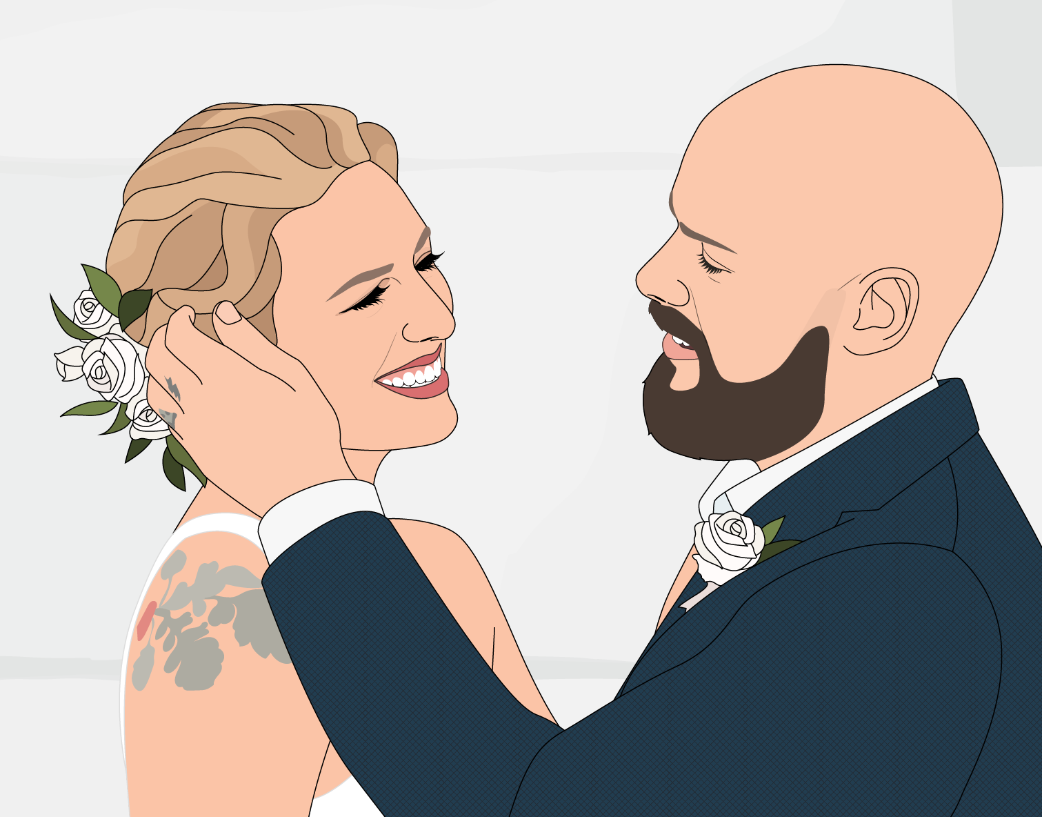 EmmieBean Custom Portrait wedding