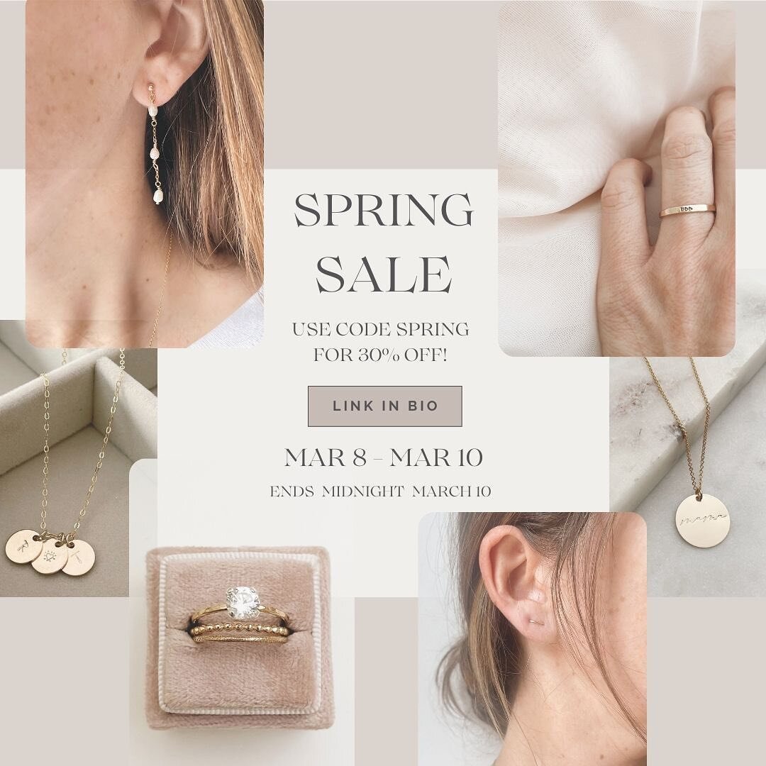 🌸 Happy International Women&rsquo;s Day, lovelies! 🎉 

To celebrate YOU, we are giving you 30% off on our stunning jewelry collection! 💍✨ Treat yourself or spread the love to the phenomenal women in your life! Hurry, it&rsquo;s time to add some sp