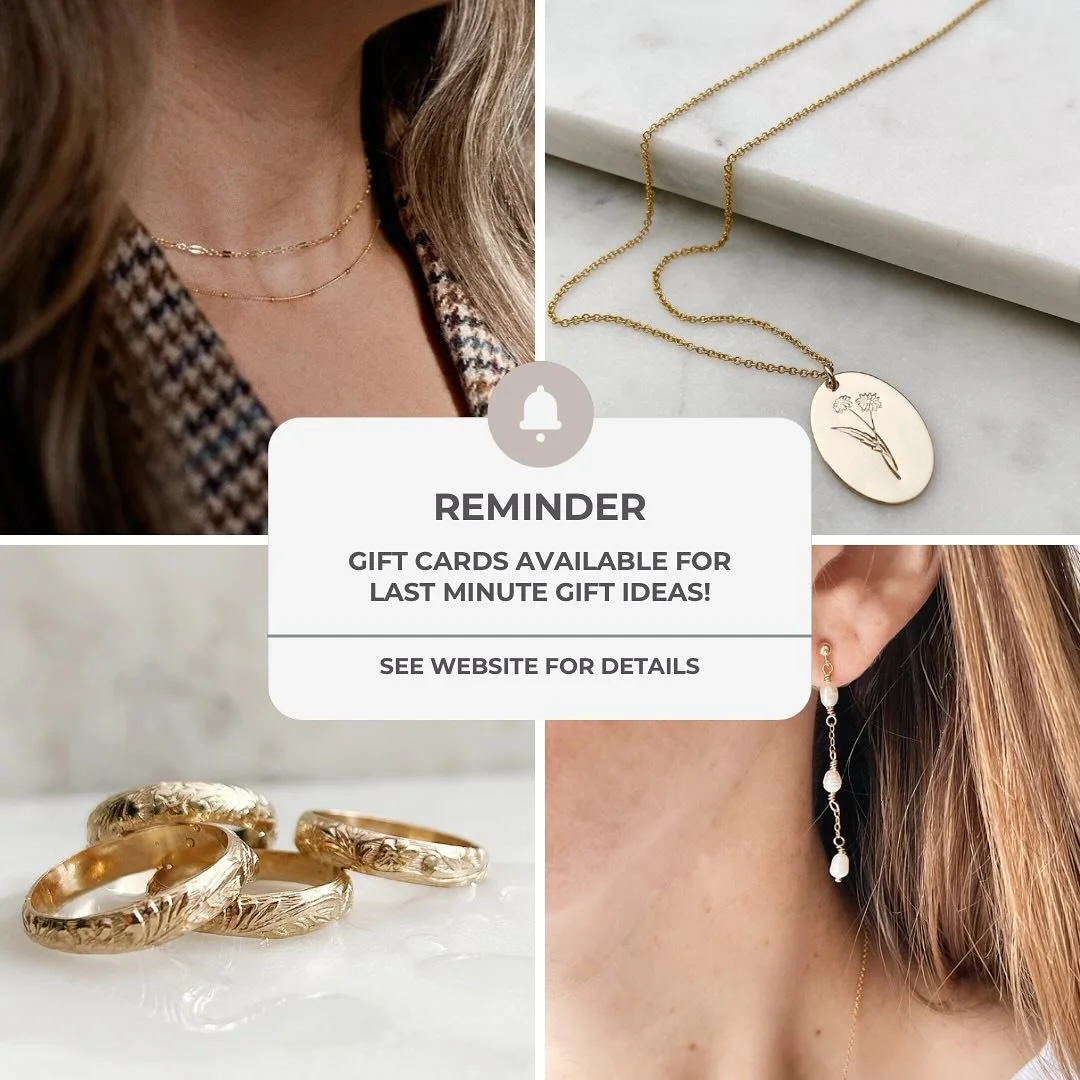 🎄✨ Oh No! Forgot a Gift? We&rsquo;ve Got You! ✨🎄

It&rsquo;s Christmas Eve, and the clock is ticking! 🎅 Don&rsquo;t panic&mdash;give the gift of sparkle with a jewelry gift card! 💎 Let them pick their perfect piece, whether it&rsquo;s something s