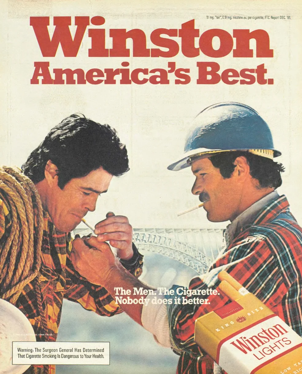 Manly men smoke (1983). 