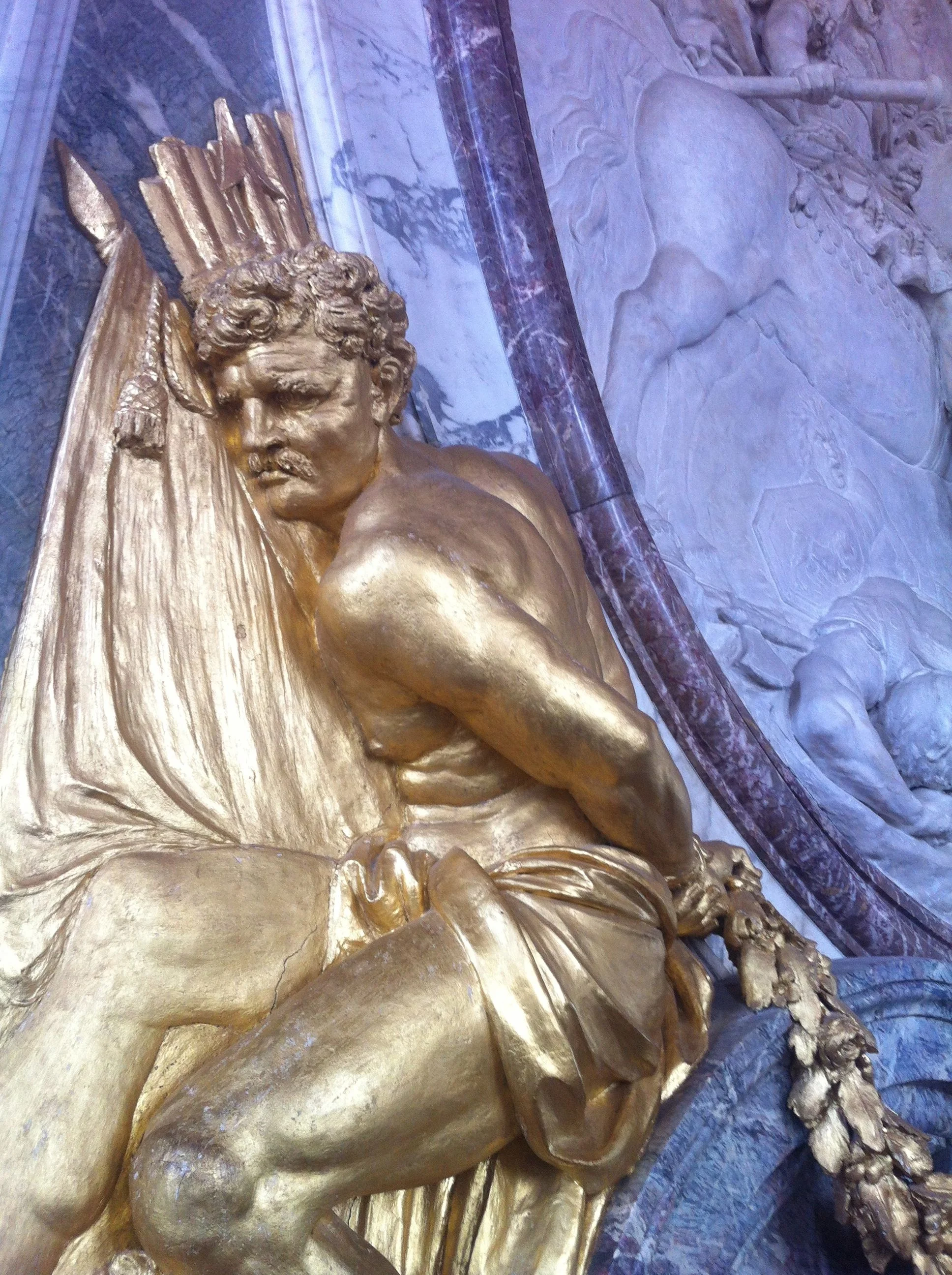 Artwork inside the Palace of Versailles.