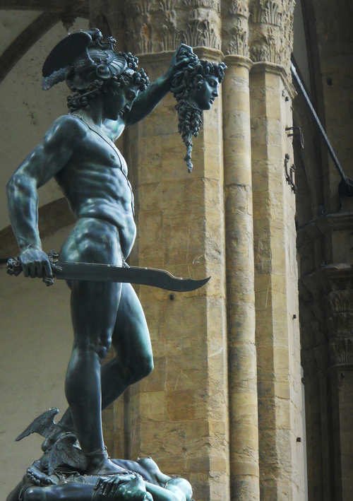 Perseus With The Head of Medusa by Cellini (©Deborah Clague)&nbsp;