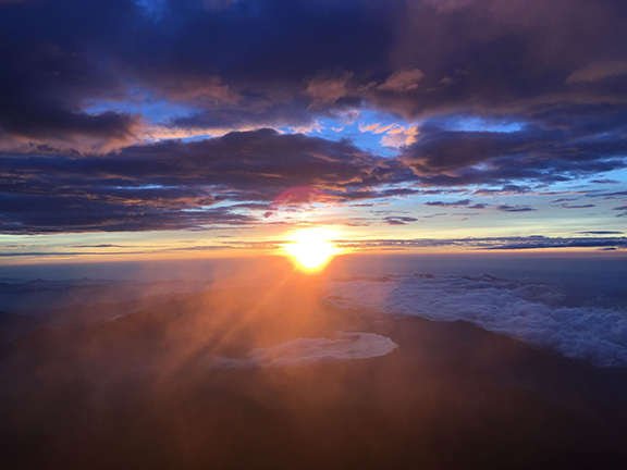 Sunrise over Japan (©Deborah Clague)