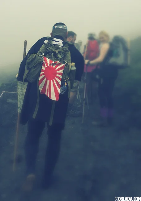 Climbing Fuji