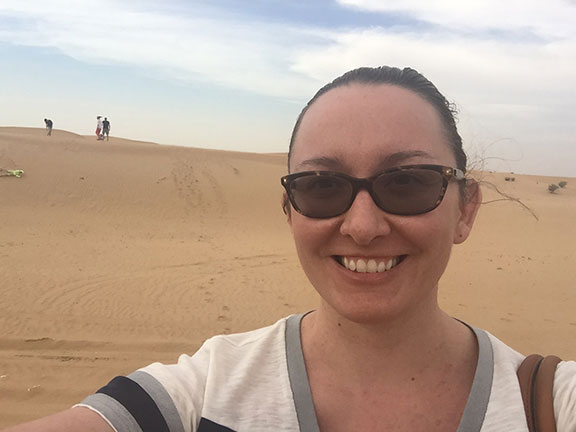 When taking this picture, I didn't notice the person behind me falling down the dune.&nbsp;
