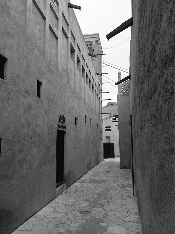 The historic Al-Fahidi district, Dubai (©Deborah Clague, 2016).&nbsp;