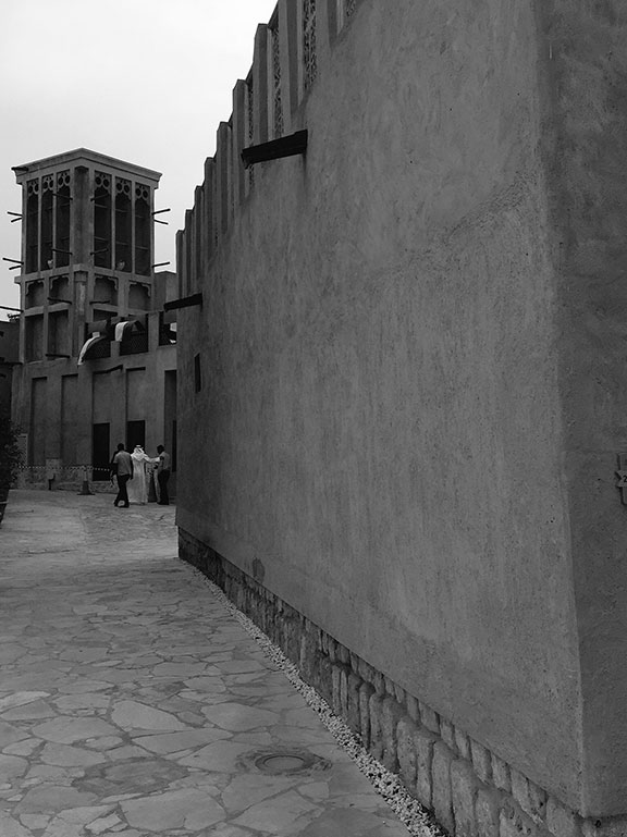 The historic Al-Fahidi district, Dubai (©Deborah Clague, 2016).&nbsp;