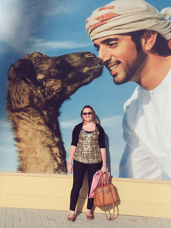 Murals of Crown Prince Sheikh Hamdan bin Mohammad were located around Global Market (©Deborah Clague, 2016).