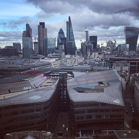 View from the Golden Gallery, St. Paul's Cathedral, London (©Deborah Clague)