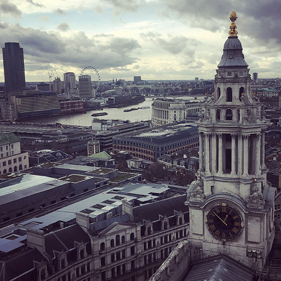 View from atop the Golden Gallery, St. Paul's Cathedral (©Deborah Clague)