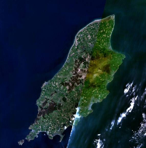 Satellite image of the Isle of Man&nbsp;