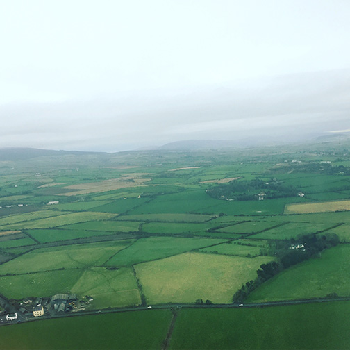 First glimpse of the Isle of Man from my flight (©Deborah Clague)