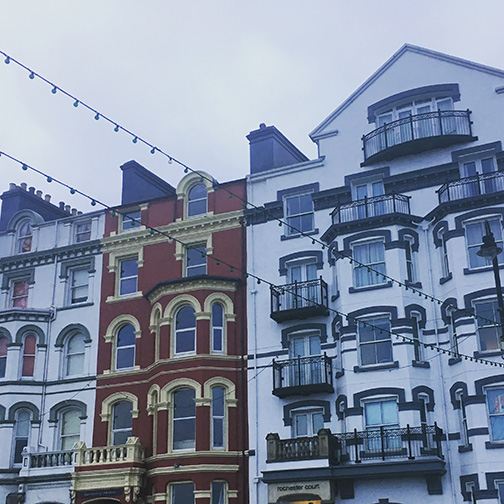 Victorian architecture lining Douglas Promenade, Isle of Man (©Deborah Clague)