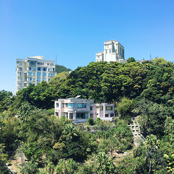 The highest (and priciest) real estate in Hong Kong (©Deborah Clague, 2018).&nbsp;